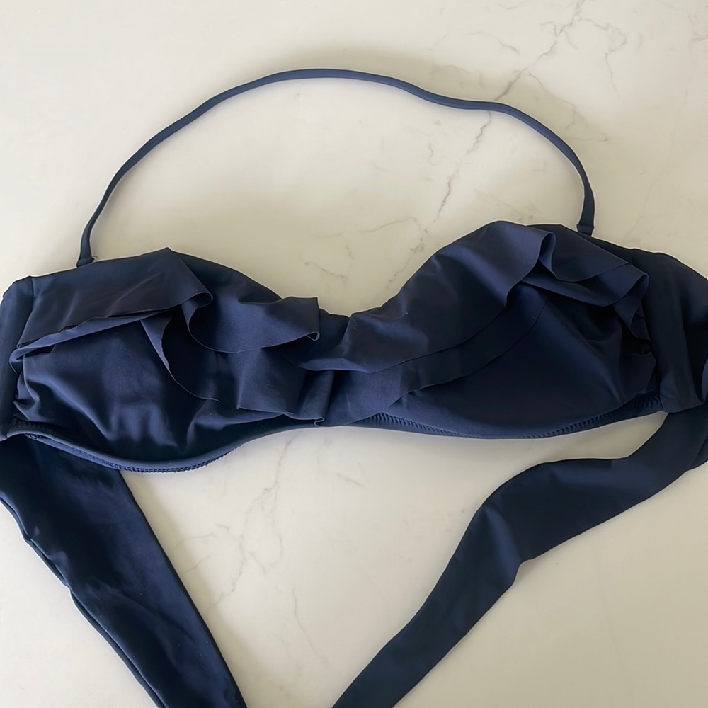 J. Crew Bandeaux Style Bikini Top w/ Removable Strap